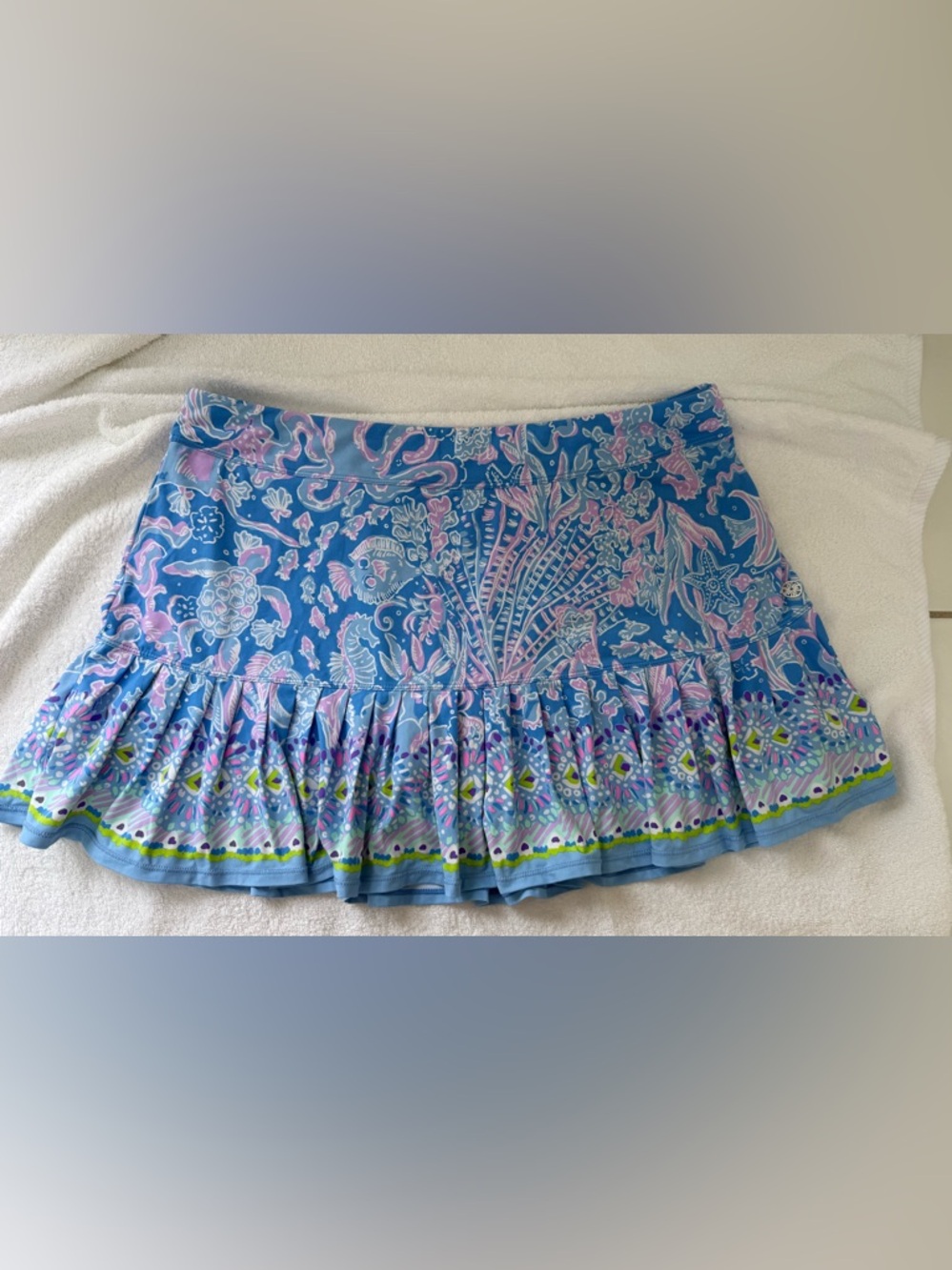 EUC! Lilly Pulitzer Luxletic “sea what I sea” skort sz XL